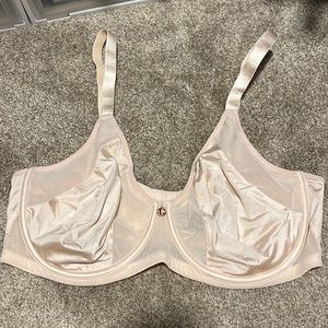 NWOT Ashley Graham Unlined underwire bra - light peach - Sz 40G